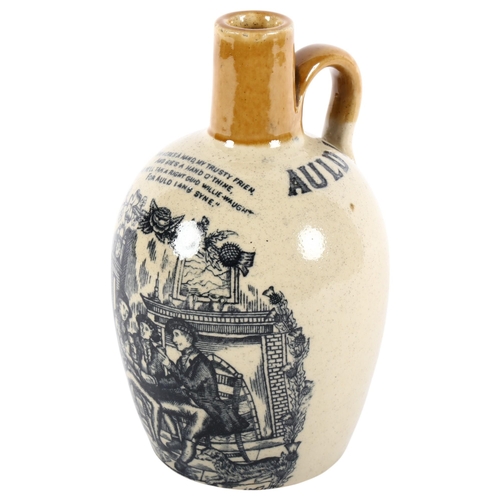 503 - An Auld Lang Syne stoneware flagon, by Kennedy's of Glasgow, H19cm