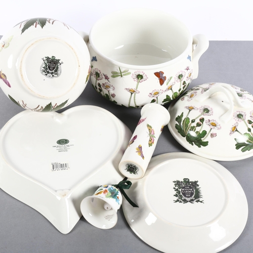 508 - Portmeirion Botanic Garden jug, H20.5cm, matching tureen and cover, plates, etc