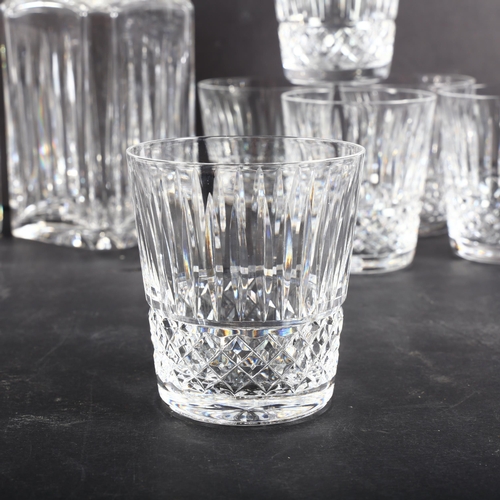 511 - A set of 6 Waterford Crystal Whisky tumblers, and a pair of Stuart Crystal Monaco pattern decanters ... 