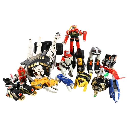 524 - A box of Power Ranger toys, etc