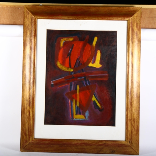 537 - Mixed media abstract composition, gilt frame, 100cm x 80cm overall