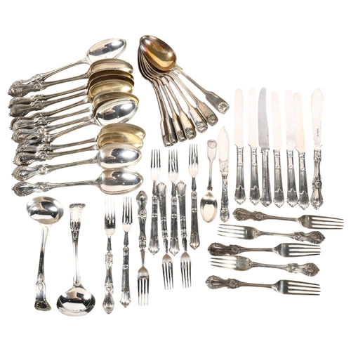 564 - A quantity of mixed silver plated flatware