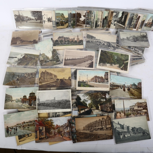 98 - A collection of Vintage postcards, including mainly topographical, street and building scenes (boxfu... 