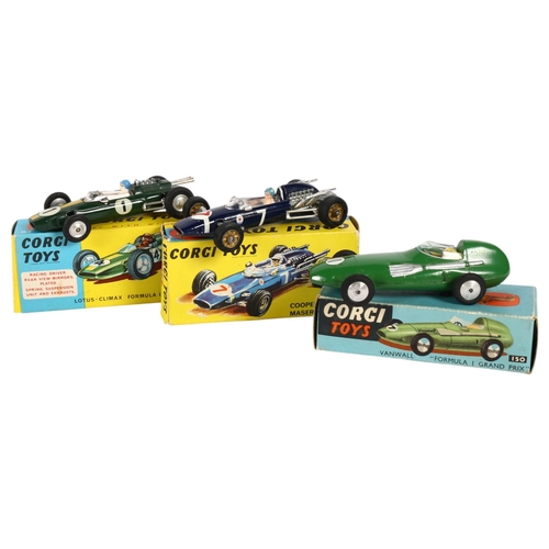 714 - A group of 3 boxed Corgi Toys diecast vehicles, including model nos. 150, 155 and 156 (3)