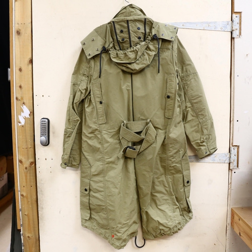 739 - HUNTER - original long rain mac, size medium