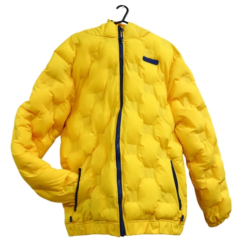 743 - NAUTICA - a Competition sailing jacket in yellow and dark blue, size small