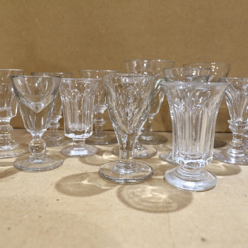 761 - A large quantity of Antique glassware, mostly penny licks of various sizes and types (13)