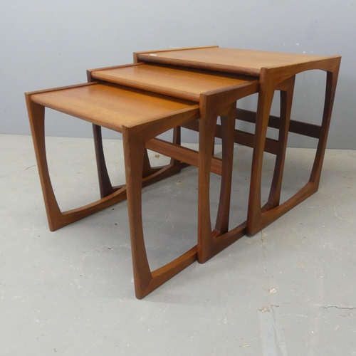 2502 - G-PLAN - A Quadrille nest of three teak occasional tables. Largest Width 54cm, Height 49cm, Depth 43... 