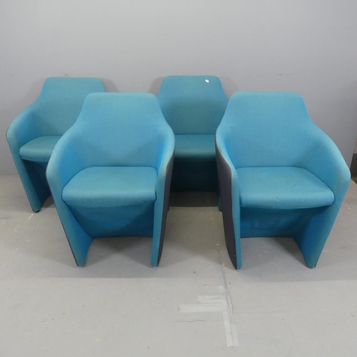 2555 - ALLERMUIR - A set of four contemporary VS1 tub chairs in 