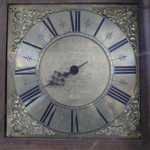 2657 - A 19th century oak cased 30-hour longcase clock, with 10.5