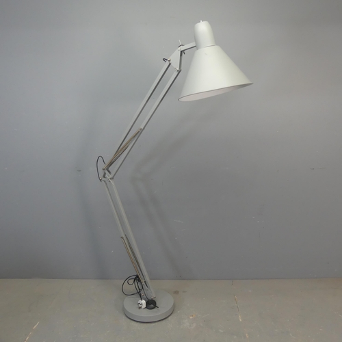 2688 - A modern anglepoise style floor lamp, marked to base BP & Co. Lighting Ltd. Height as photographed 1... 