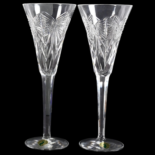 883 - Waterford Crystal - The Millennium Collection, A Toast To The Year 2000, a set of 2 Waterford Crysta... 