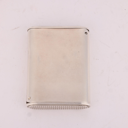 31 - SAMPSON MORDAN & CO - a Victorian silver 'Double-Ended' Vesta case, London 1886, rounded rectangular... 