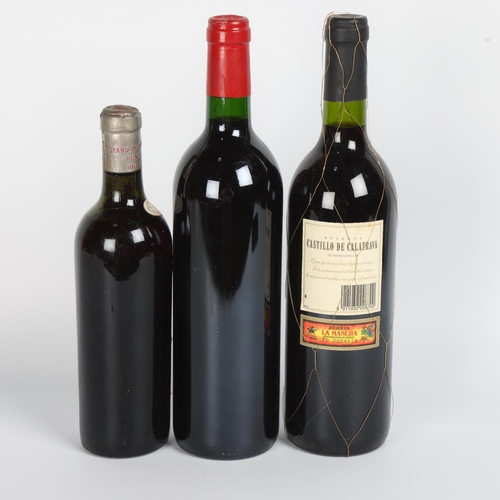 198 - 3 bottles of red wine, Chateau Pitray 1995, Bordeaux, Cotes De Castillon, 1997 Reserver Castillo De ... 
