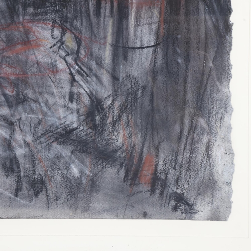 407 - Attributed to Leon Kossoff (1926 - 2019), Embankment Station and Hungerford Bridge 1994, charcoal an... 