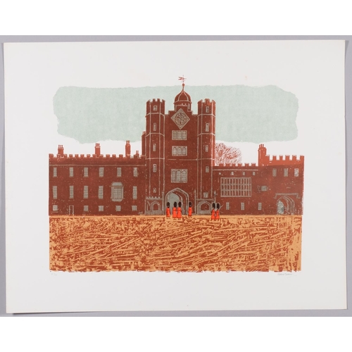 523 - Robert Tavener (1920 - 2004), St James's Palace, limited edition lithograph, no. 15 of 75, signed in... 