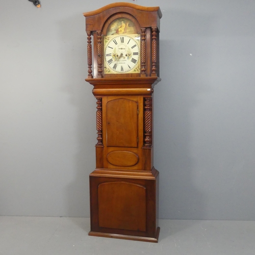 2149 - THOMAS EVANS, BANGOR - A 19th century Welsh mahogany cased 8-day longcase clock, with 14