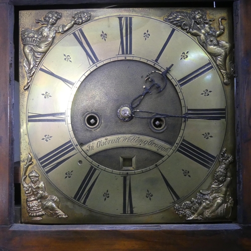 2151 - FRI OVERALL, WELLINGBROUGH - A 19th century oak cased eight day longcase clock, with 11