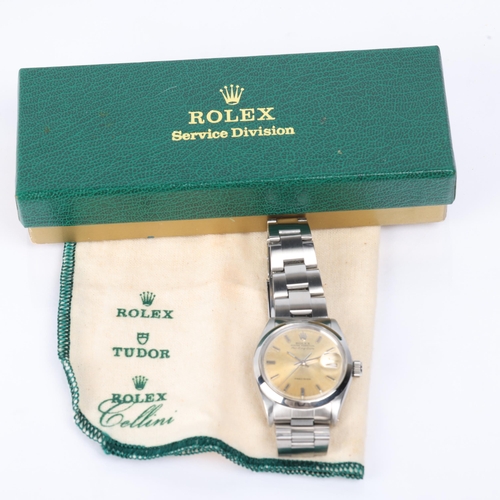 1001 - ROLEX - a Vintage stainless steel Oyster Perpetual Air King Date Precision automatic calendar bracel... 