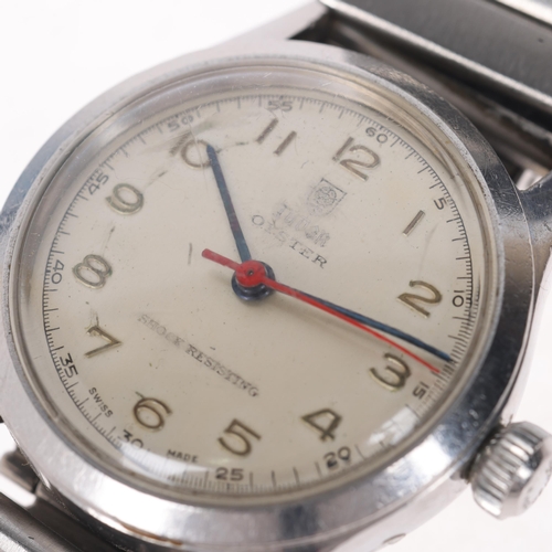 1004 - TUDOR - a Vintage stainless steel Oyster Shock Resisting mechanical bracelet watch, ref. 4453, circa... 