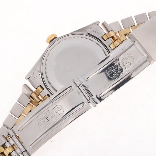 1009 - ROLEX - a Vintage bi-metal Oyster Perpetual Datejust automatic calendar bracelet watch, ref. 1601, c... 