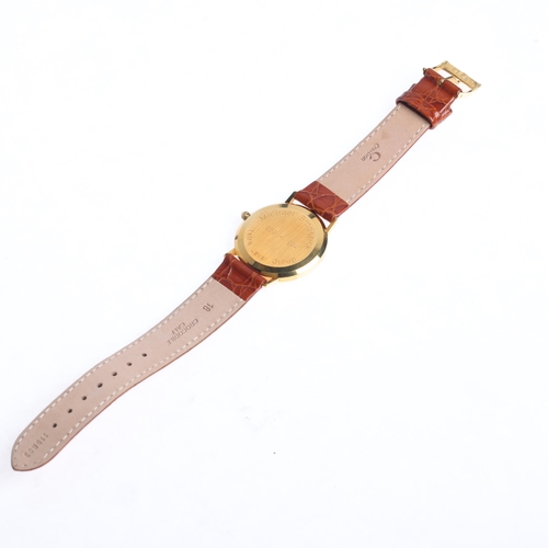 1010 - TURNER - an 18ct gold quartz calendar wristwatch, ref. 4100.68, circa 1990s, champagne dial with gil... 