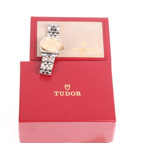 1020 - TUDOR - a bi-metal Prince Oysterdate automatic calendar bracelet watch, ref 72033, circa 1996, champ... 