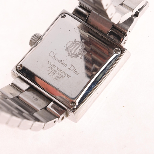 1028 - CHRISTIAN DIOR - a stainless steel Riva quartz calendar bracelet watch, ref. D101-100, circa 2008, s... 