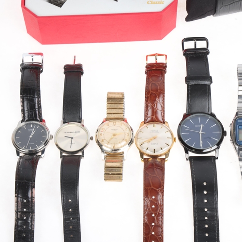 1042 - Various wristwatches, including Ruben Rausing, Tetra Pak commemorative wristwatch, Seiko quartz, Cas... 