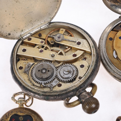 1044 - Various pocket watches, including Longines and Bucherer (3)