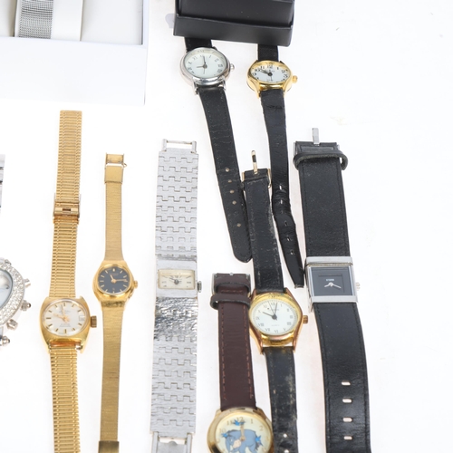 1047 - A large quantity of various wristwatches, including Michael Kors, Tissot, Rotary, etc