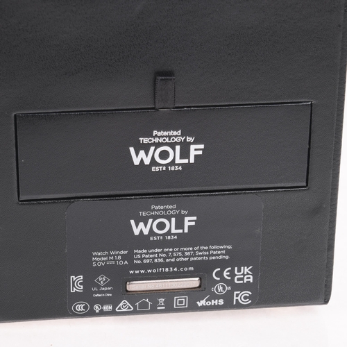 1052 - WOLF - a Cub Module 1.8 single automatic watch winder, with all accessories, boxed