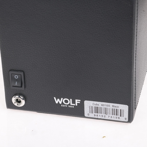 1052 - WOLF - a Cub Module 1.8 single automatic watch winder, with all accessories, boxed