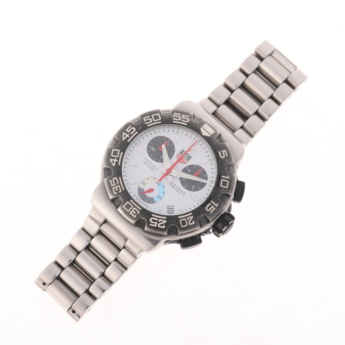 1054 - TAG HEUER - a stainless steel Formula 1 Professional 200M quartz chronograph calendar bracelet watch... 