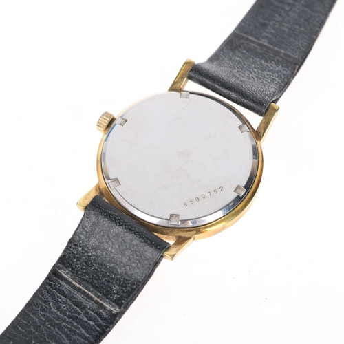 1059 - ZENITH - a Vintage gold plated stainless steel mechanical wristwatch, ref. 1296, circa 1970s, silver... 