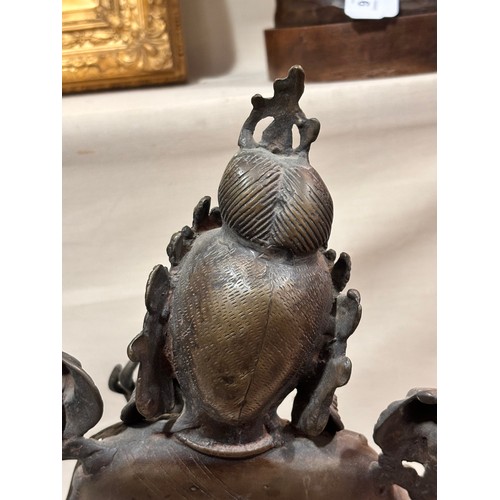 77 - A Thai bronze Buddha, height 41cm