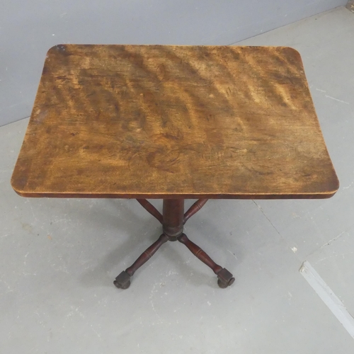 2447 - A Victorian rectangular mahogany centre table. Width 56cm, height 63cm, depth 38cm.