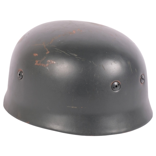 39 - A reproduction German grey metal Paratrooper's helmet