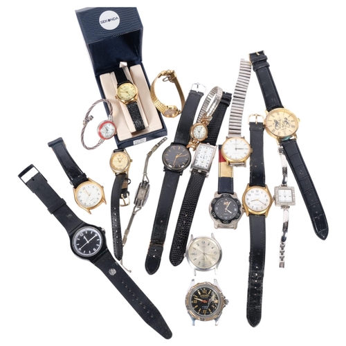 562 - Various modern wristwatches, including Sekonda