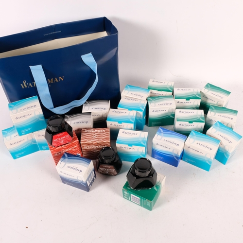 708 - 22 bottles of Waterman ink, in various colours