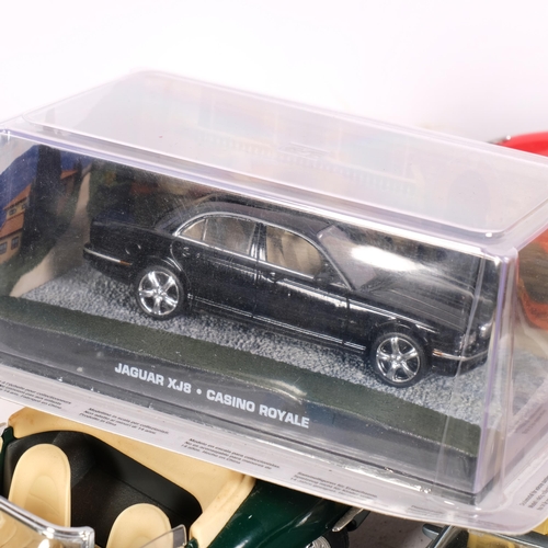 767 - A collection of Jaguar diecast cars, including XJS, a boxed Matchbox XK120, Jaguar car mascot, etc