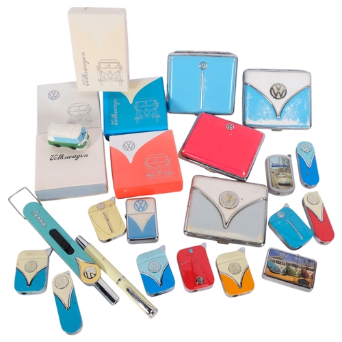 768 - A collection of Volkswagen designed lighters and cigarette cases