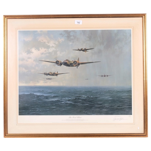 782 - Gerald Coulson G.A.V.A, 2 limited edition coloured prints, to include Night Of The Hunter, no. 677, ... 