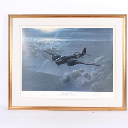 782 - Gerald Coulson G.A.V.A, 2 limited edition coloured prints, to include Night Of The Hunter, no. 677, ... 