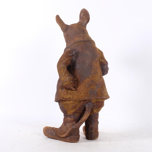 893 - A cast-iron Beatrix Potter style figure of a mouse, H43cm