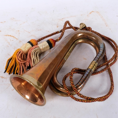 Vintage brass and copper bugle