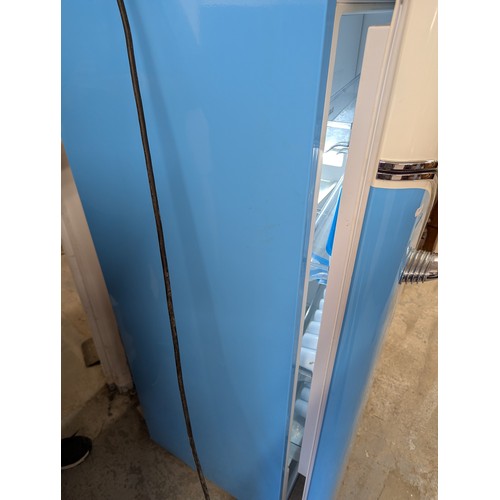 2304 - GORENJE - A special edition retro VW campervan design fridge freezer, model OBRB153BL. Width 60cm, h... 