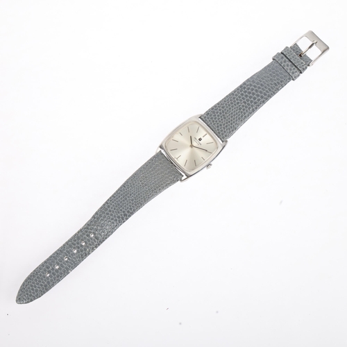 1011 - UNIVERSAL GENEVE - a stainless steel Tank mechanical wristwatch, ref. 842114, circa 1960s, silvered ... 