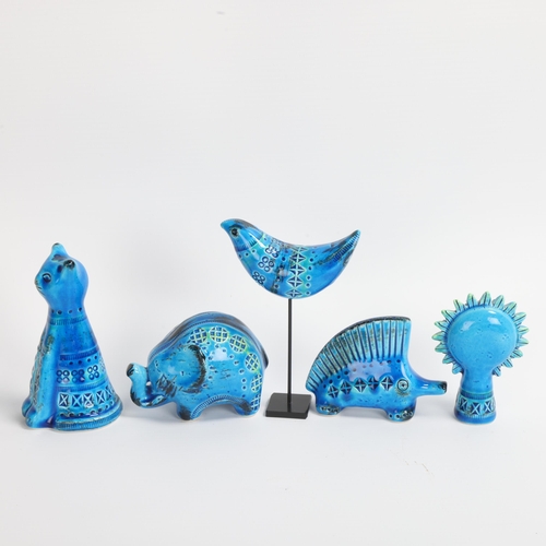 1 - ALDO LONDI for Bitossi Ceramiche, a set of ten Rimini Blu Spagnolo range animals, all limited editio... 