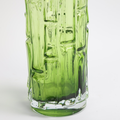 16 - BO BORGSTROM for Aseda, a 1960s green bamboo glass vase, height 24cm, no maker's mark